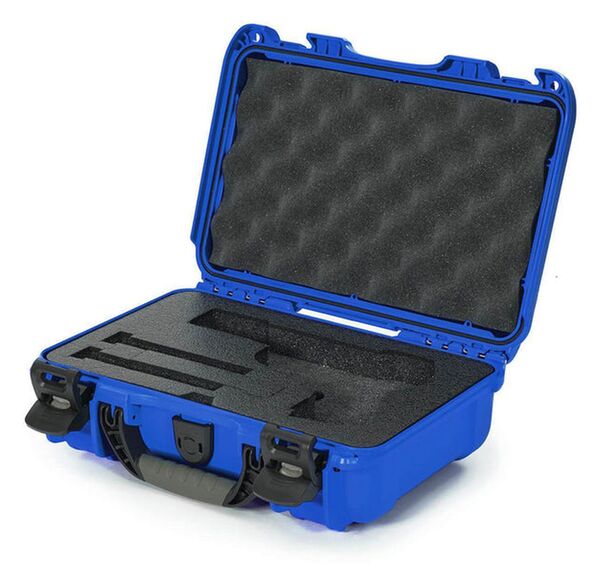 Nanuk Case 909 mit Schaumstoffeinlage für Pistole  blau