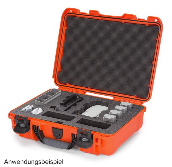 Nanuk Case 910 mit Schaumstoffeinlage für (21214) DJI Mavic Mini SE Flymore  orange
