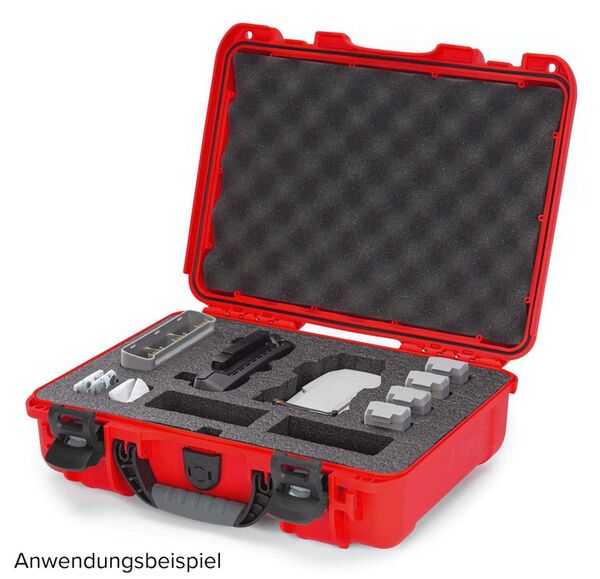 Nanuk Case 910 mit Schaumstoffeinlage für (21214) DJI Mavic Mini SE Flymore  rot