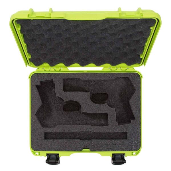 Nanuk Case 910 mit Schaumstoffeinlage für Pistole  limone