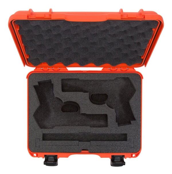 Nanuk Case 910 mit Schaumstoffeinlage für Pistole  orange