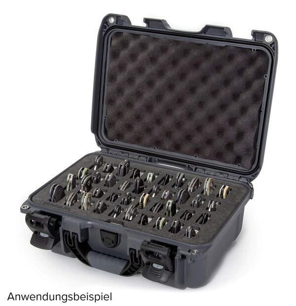 Nanuk Case 915 Koffer mit Schaumstoffeinlage für 40 Messer  antrazit