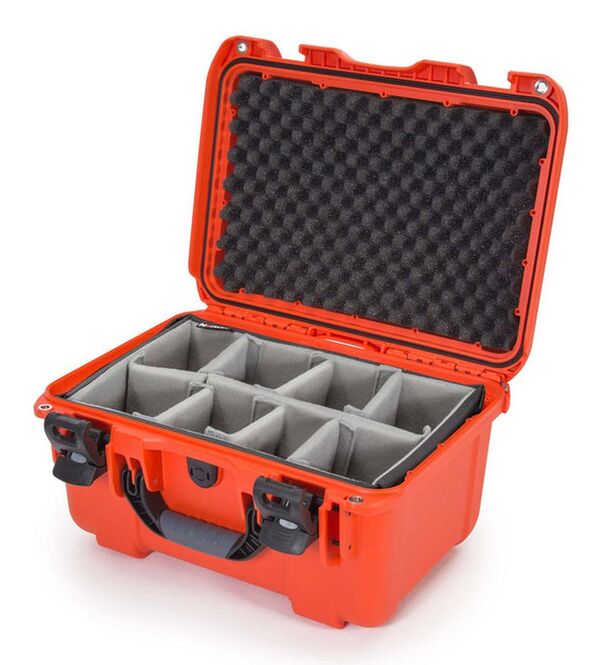 Nanuk Case 918 mit gepolsterter Trennwand  orange