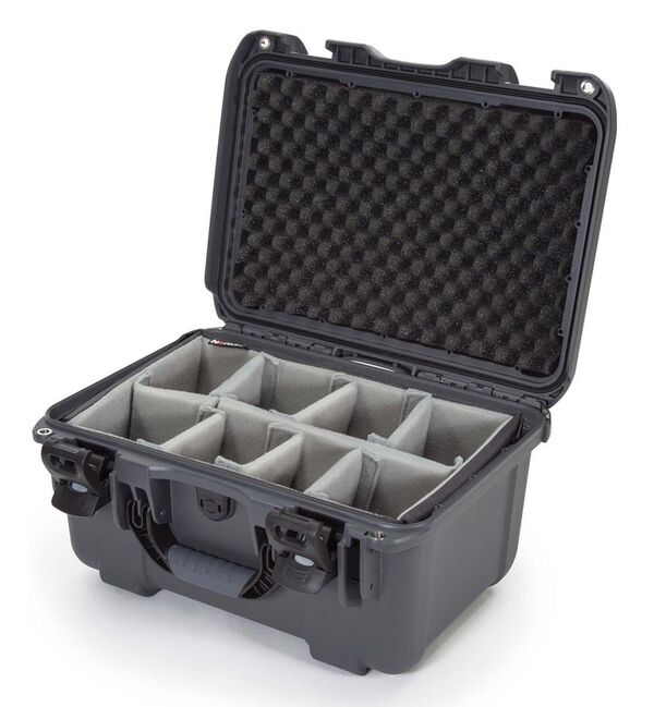 Nanuk Case 918 mit gepolsterter Trennwand  antrazit