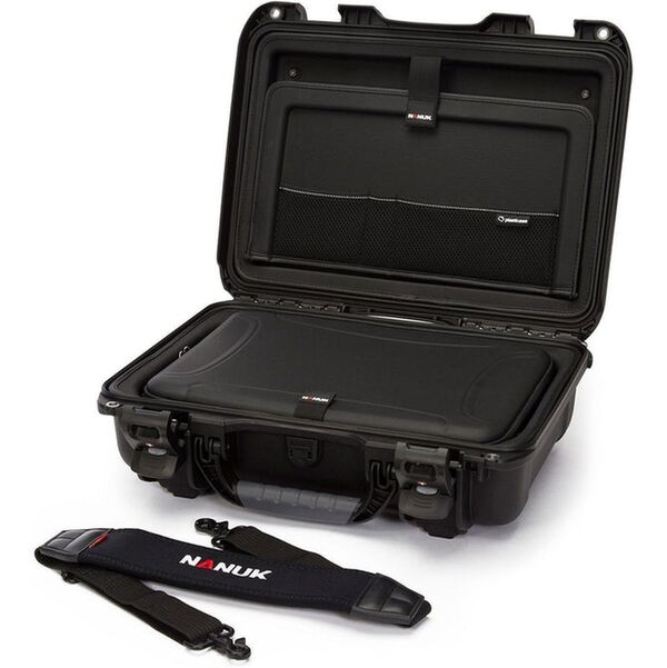 Nanuk Case 923 Koffer mit Laptop-Kit, mit Gurt (TSA-Verschlüsse)  schwarz