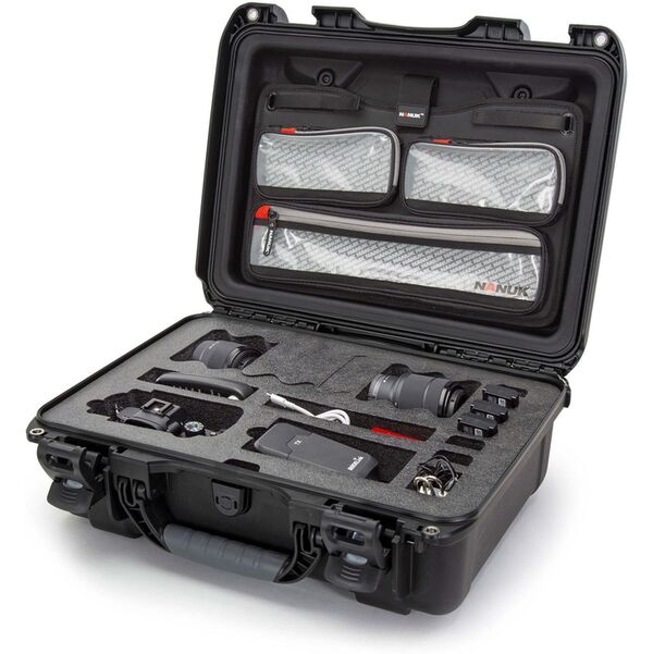 Nanuk Case 925 mit Deckel org. - mit/ohne für 1 DSLR-Gehäuse  schwarz