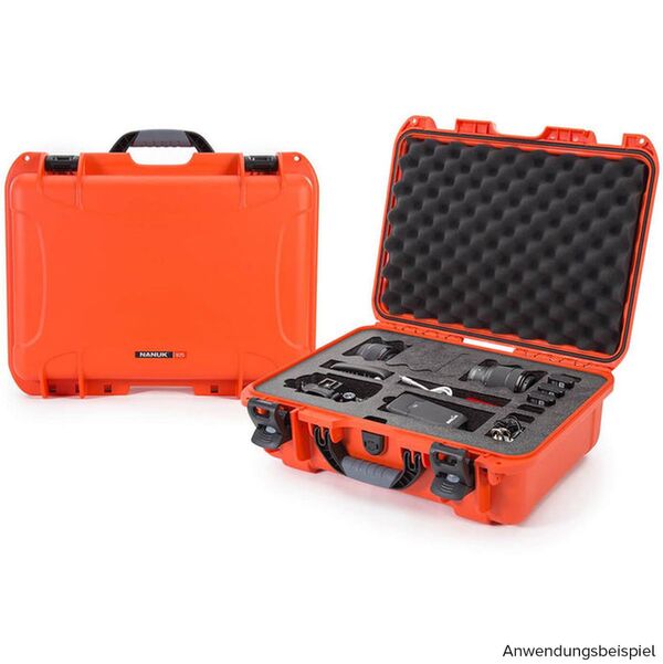 Nanuk Case 925 mit Schaumstoff für 1 DSLR-Gehäuse  orange