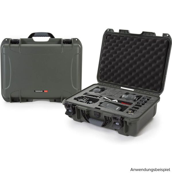 Nanuk Case 925 mit Schaumstoff für 1 DSLR-Gehäuse  olivgrün