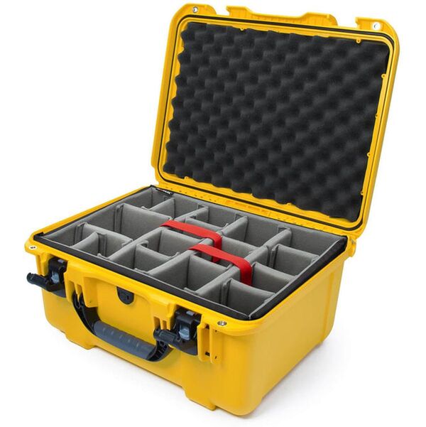 Nanuk Case 933 mit gepolsterter Trennwand  gelb
