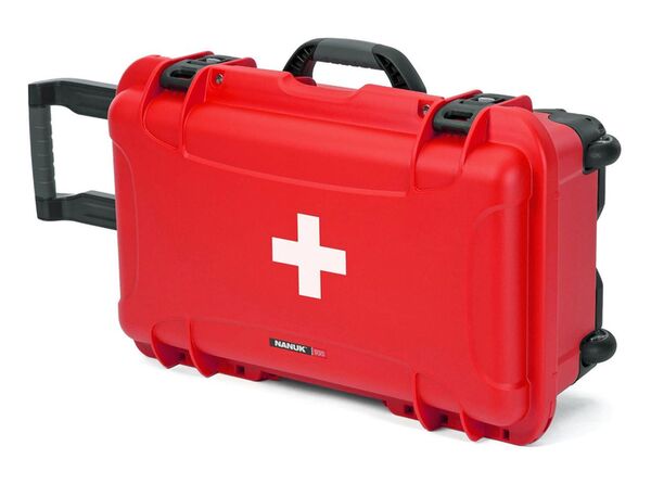Nanuk Case 935 leer – mit Erste-Hilfe-Logo  rot