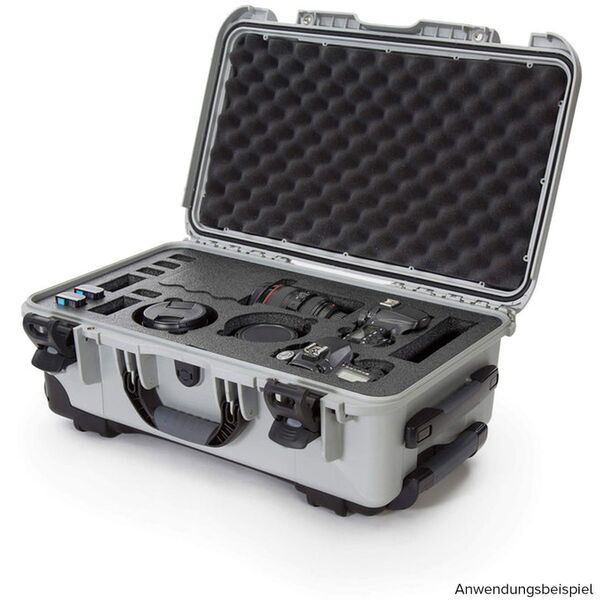 Nanuk Case 935 mit Schaumstoff für 2 DSLR-Gehäuse  silber