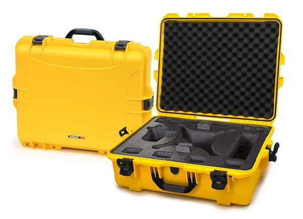 Nanuk Case Hartschalenkoffer für DJI Phantom 4 / Phantom 4/ Advanced & 3, wasserdicht, mit Schaumstoffeinsatz  gelb
