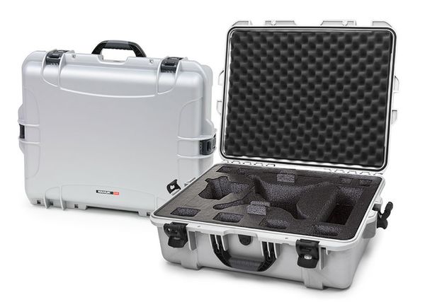 Nanuk Case Hartschalenkoffer für DJI Phantom 4 / Phantom 4/ Advanced & 3, wasserdicht, mit Schaumstoffeinsatz  silber