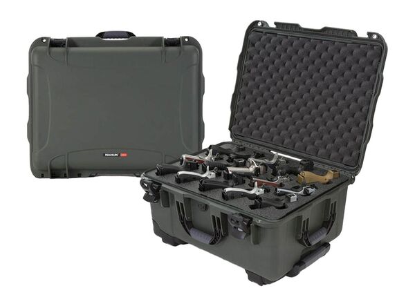 Nanuk Case 950 mit Schaumstoffeinlage für 15UP  olivgrün