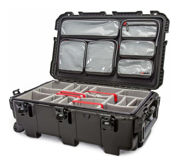 Nanuk Case 962 mit Deckel org. - mit Trennwand - Pro Photo Kit  schwarz