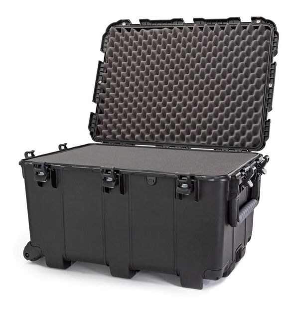 Nanuk Case 975 – Kein Ziehgriff, mit Rädern und Schaumstoff  schwarz
