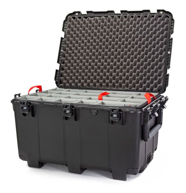 Nanuk Case 975 - mit gepolsterter Trennwand  schwarz