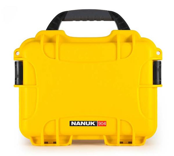 Nanuk Case 904 mit Schaumstoffeinlage  gelb