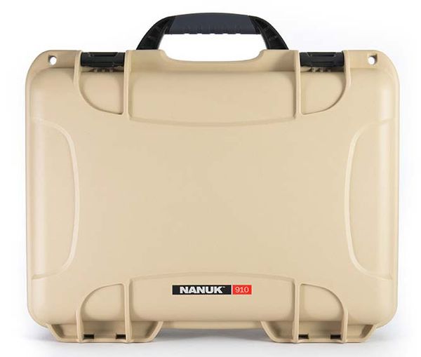 Nanuk Case 910 mit Schaumeinlage  beige