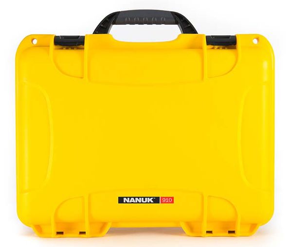 Nanuk Case 910 mit Schaumeinlage  gelb