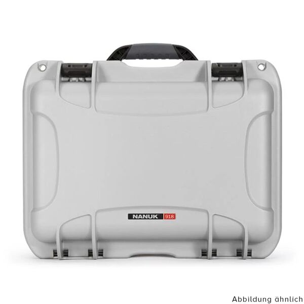Nanuk Case 918 mit gepolsterter Trennwand  silber