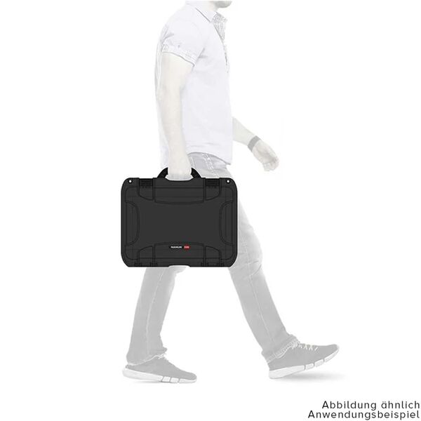 Nanuk Case 918 mit gepolsterter Trennwand  silber