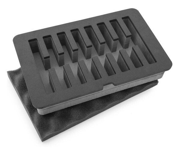 Nanuk Maßgefertigte Schaumstoffeinlage (909) für 8 Messer 