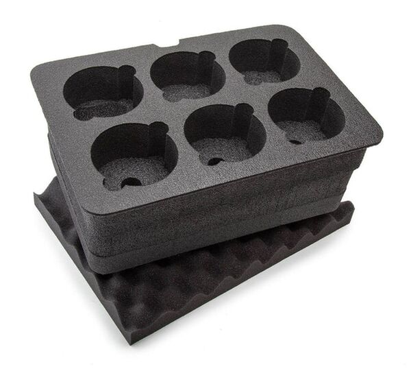 Nanuk Maßgefertigter Schaumstoffeinsatz (918) für 6 Objektive 