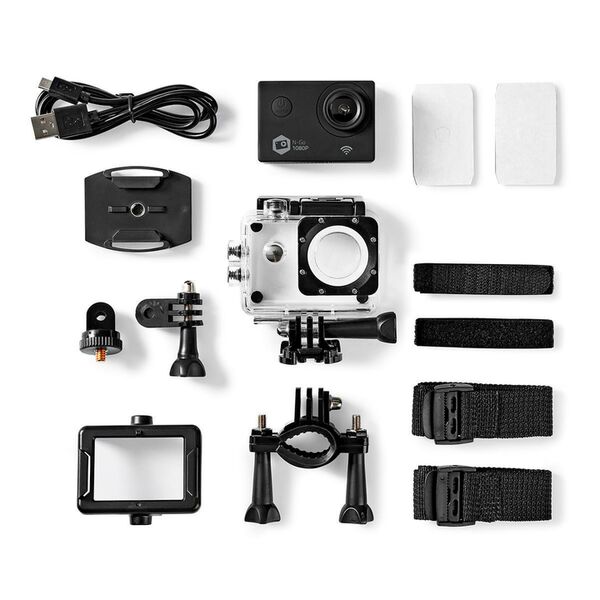 NEDIS Full HD Action Cam 1080p WLAN schwarz 