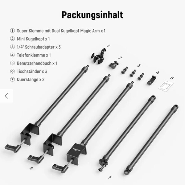 Neewer NK003 Überkopf Kamera Mount Tischhalterung 