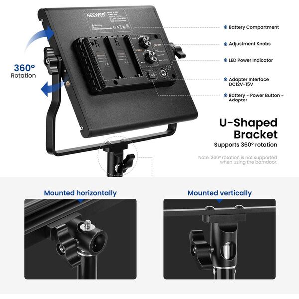 Neewer NL660 Bicolor LED-Videoleuchte 