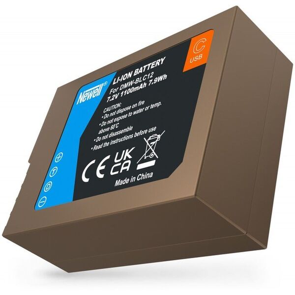 Newell Akku DMW-BLC12 USB-C für Panasonic 