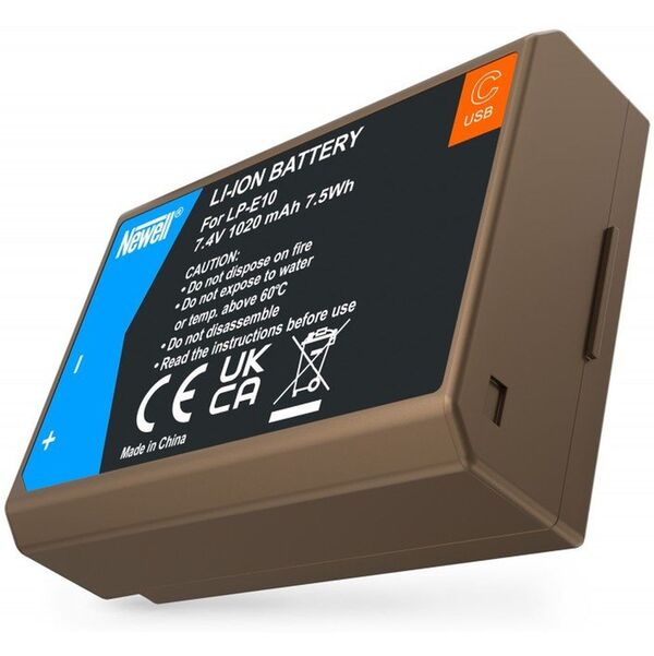 Newell Akku LP-E10 USB-C für Canon 