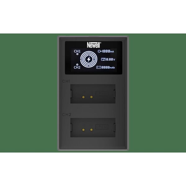 Newell FDL-USB-C Zweikanal-Ladegerät für LP-E12 Akkus 
