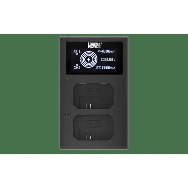 Newell FDL-USB-C Zweikanal-Ladegerät für NP-FW50 Akkus 