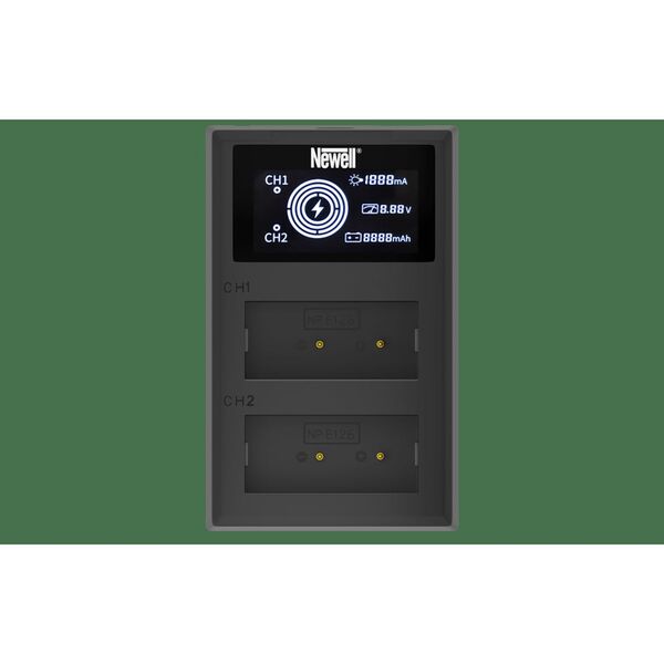 Newell FDL-USB-C Zweikanal-Ladegerät für NP-W126 Akkus 