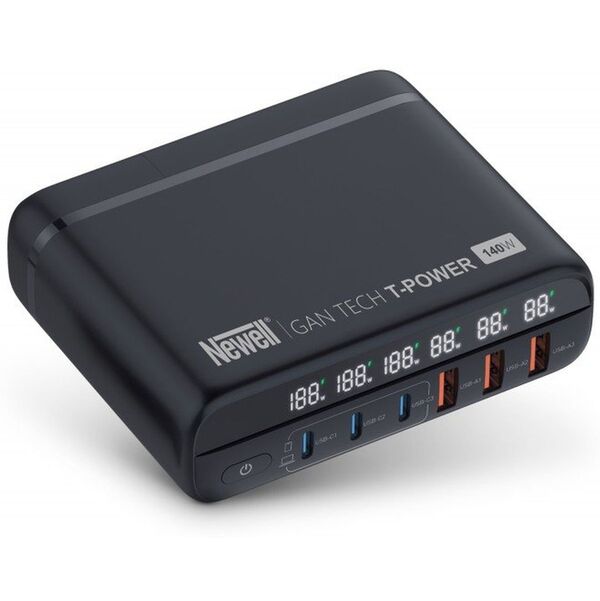 Newell GaN Tech T-power 140 W Ladegerät mit Adapterkit 