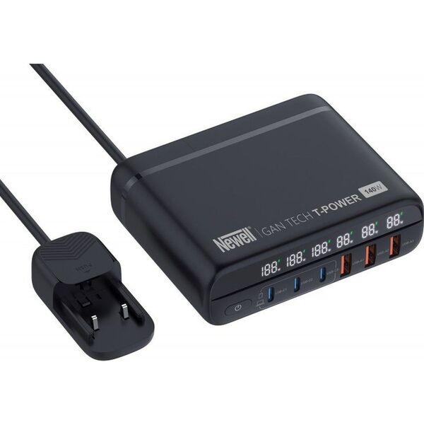 Newell GaN Tech T-power 140 W Ladegerät mit Adapterkit 