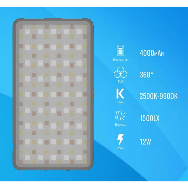 Newell Rangha RGB-W LED Set inkl. Diffusor und Stativ 