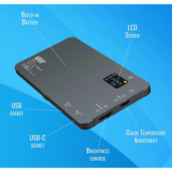 Newell Rangha RGB-W LED Set inkl. Diffusor und Stativ 