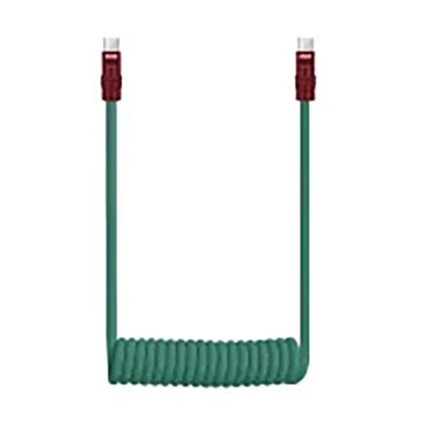 Newell USB-C - USB-C 100 W Kabel, 1,5 m, Silikon, Spiral  grün-maroon