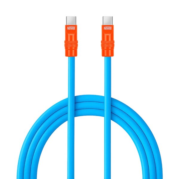 Newell USB-C - USB-C 100 W Kabel, 2 m, Silikon  blau-orange