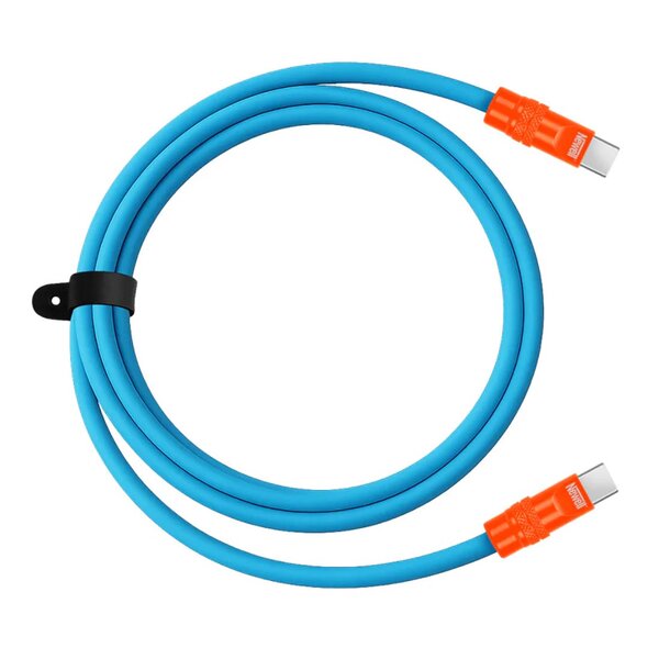 Newell USB-C - USB-C 100 W Kabel, 2 m, Silikon  blau-orange