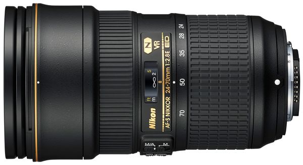 Nikon AF-S Nikkor E 24-70mm f/2,8 ED VR  Nikon FX
