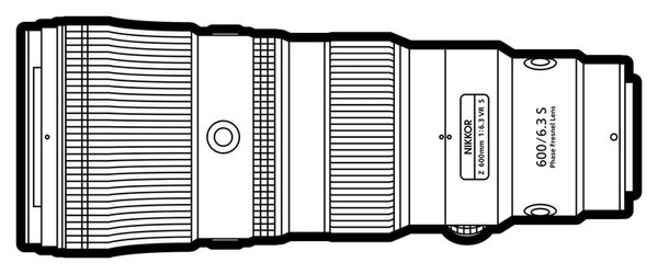 Nikon Nikkor Z 600mm f/6.3 VR S  Nikon Z