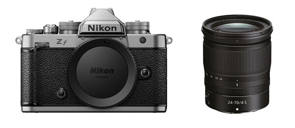 Nikon Z f + Nikkor Z 24-70mm f/4,0 S+ Promo Case  silber