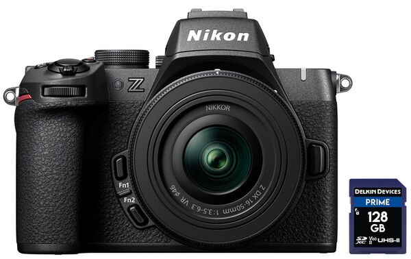 Nikon Z50 II + DX 16-50 f/3,5-6,3 VR + Delkin SD-Karte 128 GB 