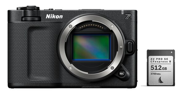 Nikon ZR + Angelbird AV PRO SE CFexpress B v4 MK2 512 GB 