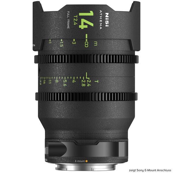 NiSi ATHENA PRIME 14mm T2.4 Cinema Lenses  Sony E-Mount
