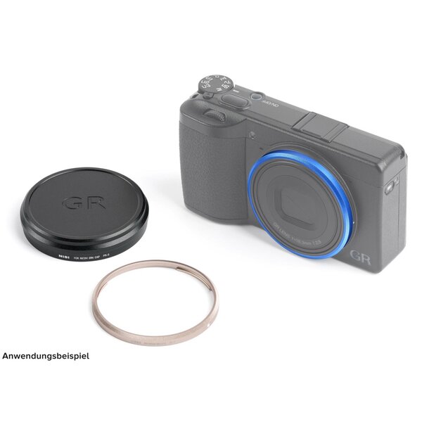 NiSi RING+CAP KIT für Ricoh 4  Royal Blau, Titanium Grau